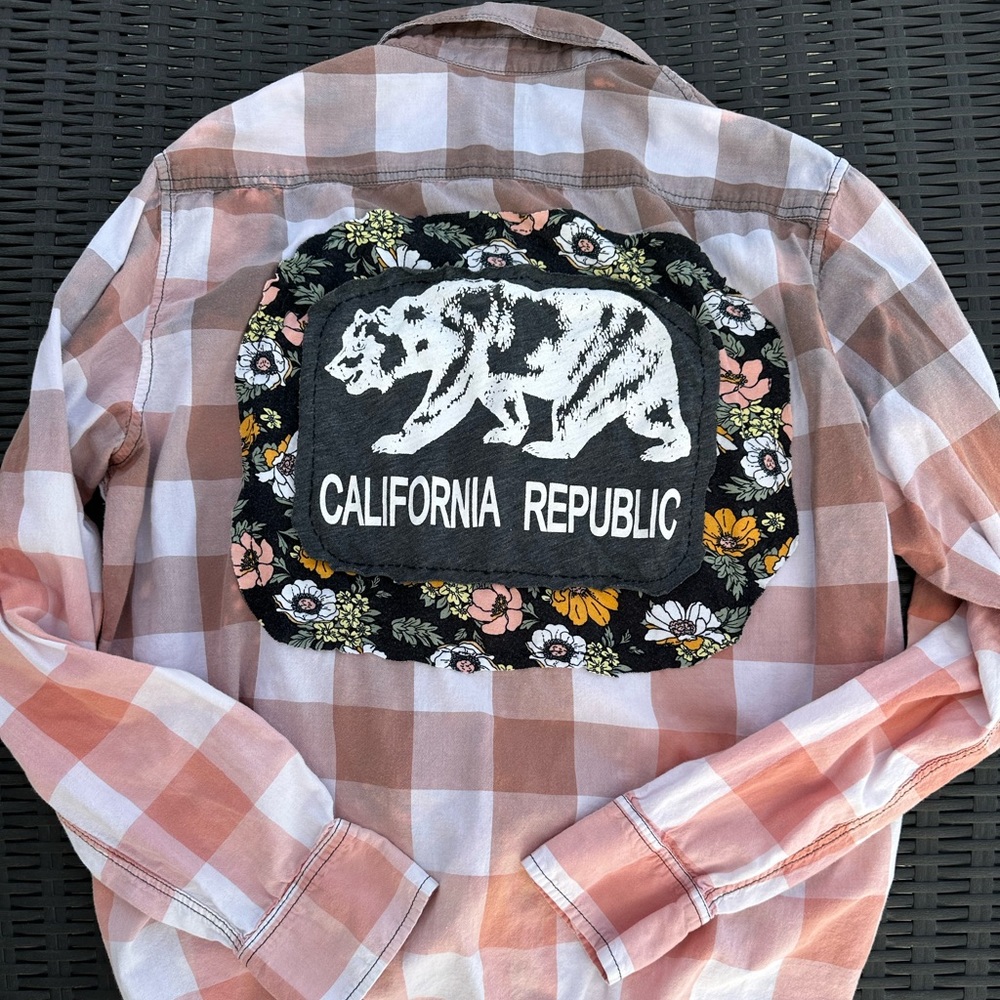 Vintage Bleached Button-down Shirt